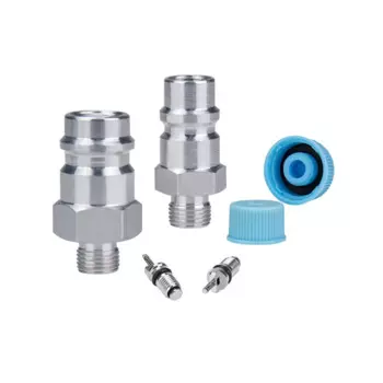 Универсальный сварочный клапан с высоким и низким боковым сервисным портом R134a R12 с сердечником клапана JRA и крышкой