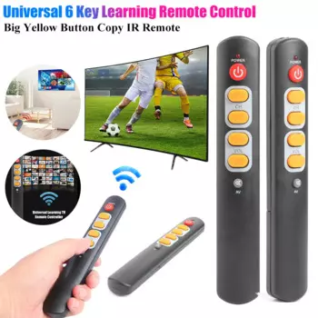 Универсальная 6-клавишная обучающая кнопка дистанционного управления копия ИК пульт дистанционного управления для обучения электронный пульт дистанционного управления