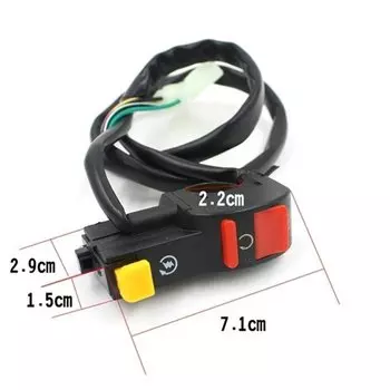 Универсальная электрическая кнопка запуска и остановки, 1 шт., аварийный выключатель, мотоцикл, квадроцикл, квадроцикл