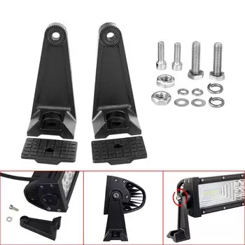Универсальная автомобильная изогнутая прямая светодиодсветодиодный панель рабочего освещения кронштейн для крепления 4x4 грузовика UTV держатель светильник вой панели светодиодные скользящие кронштейны