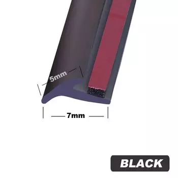 Универсальная автомобильная резиновая уплотнительная лента, наклонная Т-образная автоматическая дверная уплотнитель, резиновая уплотнительная лента, герметик для края автомобиля