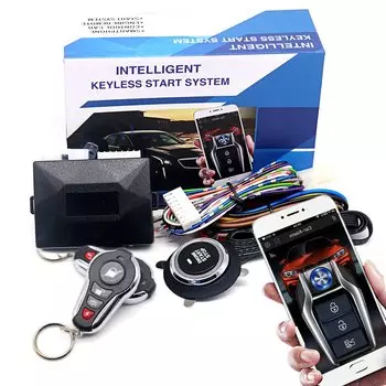 Универсальная автомобильная сигнализация, система автозапуска, приложение, дистанционное управление, комплект зажигания двигателя, кнопка, система запуска и остановки, автомобильные аксессуары