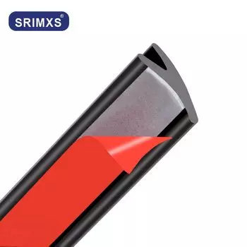 Универсальная автомобильная V-образная резиновая уплотнительная лента длиной 2-8 метров, уплотнительная полоса для погоды, полых стекол, окон, краев, литья, отделки, декоративная уплотнительная полоса