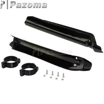 Универсальная черная трубчатая защита для мотоцикла, велосипед для грязи, эндуро, мотокросс, 55 мм, защита вилки для Yamaha Honda Suzuki Kawasaki