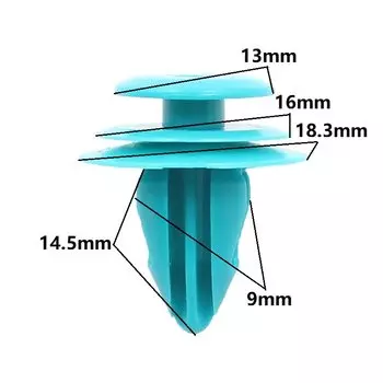 Универсальная фиксированная заклепка KE LI MI POM зажимы отделки дверной панели для салона автомобиля VW Toyota Honda BMW Nissan, качество 9 мм