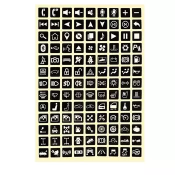 Универсальная кнопка для ремонта салона автомобиля, наклейка на кнопку переменного тока, наклейка с центральным управлением, CD-трансляция, кнопка аудио, ремонт, наклейка на автомобиль