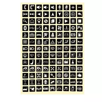 Универсальная кнопка для ремонта салона автомобиля, наклейка на кнопку переменного тока, наклейка с центральным управлением, CD-трансляция, кнопка аудио, ремонт, наклейка на автомобиль