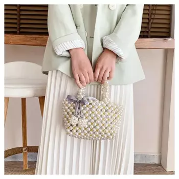 Универсальная летняя пляжная сумка ручной работы «сделай сам» из бисера и ленты, модные сумки, кошельки и сумочки, роскошная женская сумка, 2022