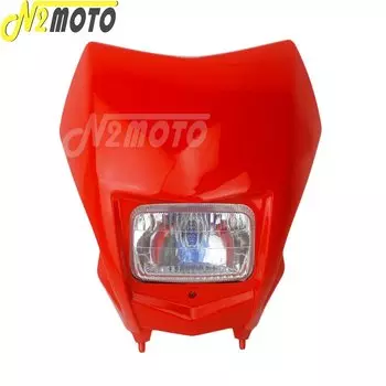 Универсальная Передняя маска для мотокросса для Honda CRF150F CRF230F 2015-20 Kawasaki Yamaha фара для мотоцикла-внедорожника, Головной фонарь для эндуро