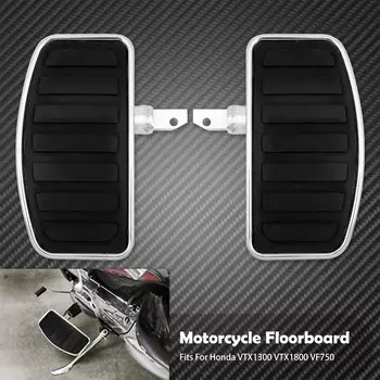 Универсальная подставка для ног мотоцикла, регулируемые подножки заднего пассажира, металлические напольные доски, полосатые накладки для Honda VTX1300 VTX1800 VF750