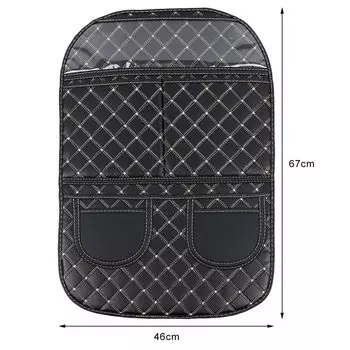 Универсальная подвесная сумка для заднего сиденья автомобиля, кожаная сумка для хранения, износостойкий органайзер, карман для хранения и поддержания порядка