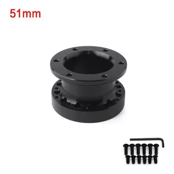 Универсальная проставка для ступицы рулевого колеса 12/51/76/101 мм, комплект адаптера для ступицы рулевого колеса, черная прокладка