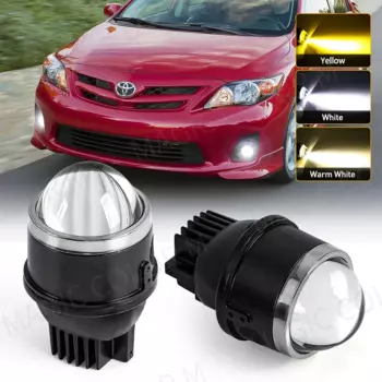Универсальная противотуманная фара для Toyota, Lexus, Nissan, Honda, Suzuki, Ford, суперъяркие ранние фары, дневные ходовые огни, 3 функции, 60 Вт