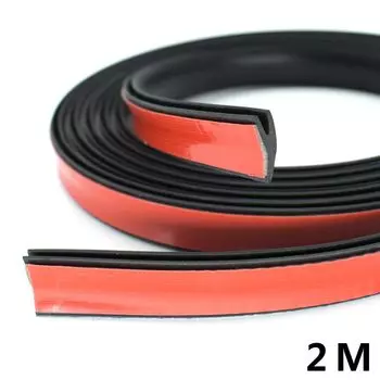 Универсальная резиновая уплотнительная лента V-образной формы для автомобиля, уплотнительная лента для ветрового стекла, окна, кромки, литье, отделка, декоративная уплотнительная лента 2 м/4 м