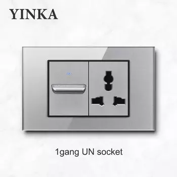 Розетка с выключателем YINKA YKLP003 220В