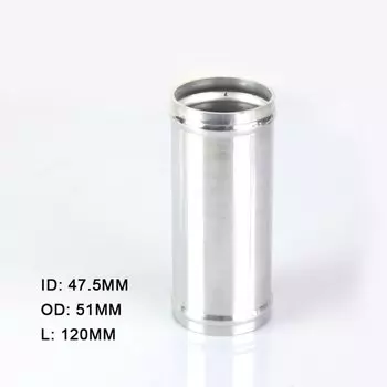 Универсальная трубка диаметром 51 мм/57 мм/63 мм/70 мм/76 мм Полированная Алюминиевая турбо-интеркулер воздухозаборная трубка двигателя длина 500 мм A5KD