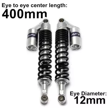Универсальная задняя подвеска для квадроциклов, скутеров, внедорожников, мотоциклов 400 мм, 15 дюймов, 3/4 дюйма, защита от падения