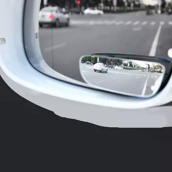 Универсальное 360-градусное HD зеркало для слепых зон для автомобиля, безрамное ультратонкое широкоугольное выпуклое зеркало заднего вида, автомобильные аксессуары