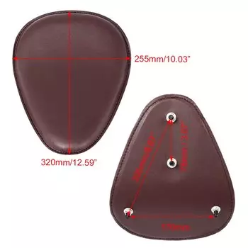 Универсальное черное/коричневое мотоциклетное сидение для водителя с пружинами и кронштейном для Harley Softail Chopper Bobber