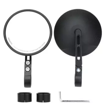 Универсальное мотоциклетное зеркало 360° ° Вращающееся боковое зеркало заднего вида для мотоцикла, круглое зеркало для большинства мотоциклов, электронных велосипедов, скутеров, квадроциклов