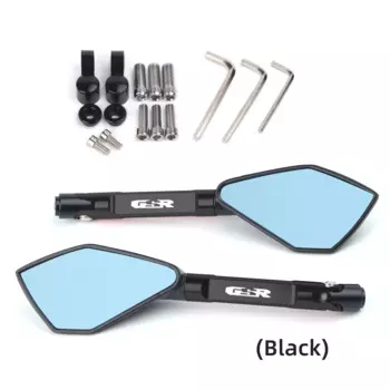 Универсальное зеркало для мотоцикла с ЧПУ, боковое зеркало заднего вида, синее антибликовое зеркало для SUZUKI GSR400 GSR600 GSR750 GSR 600 400 750