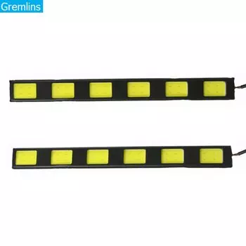 Универсальные 2x COB светодиодный Автомобильные дневные ходовые огни Автомобильные ходовые огни водонепроницаемые 12 В DC светильник