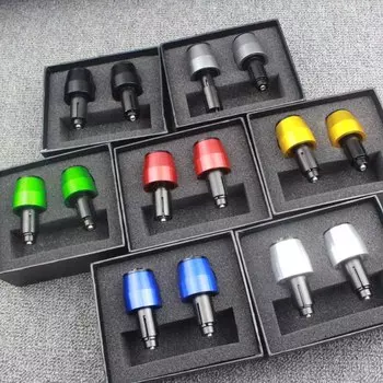 Универсальные алюминиевые наконечники руля мотоцикла с ЧПУ, 7/8 дюйма, 22 мм, наконечники руля для Kawasaki, Yamaha, Honda, SUZUKI