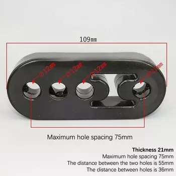 Универсальные автомобильные кронштейны для крепления выхлопной трубы, вешалка-изолятор, полиуретановая вешалка, кронштейн для подкладки, 2 отверстия, 4 отверстия