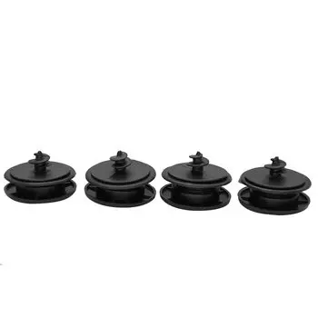 Универсальные автомобильные зажимы для напольного коврика на заказ, 4 шт., ручки, зажимы для крепления ковров, пряжки, противоскользящая застежка, фиксатор, устойчивый черный