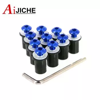 Универсальные 10 шт. M5 5 мм болты для лобового стекла, наборы винтов для CBR900RR CBR 900RR CBR929 CBR954 CBR1100XX CBR 1100XX