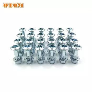 Универсальные болты звездочки OTOM для мотоцикла M8, винты, оцинкованные гайки, заглушки для KTM, YAMAHA, SUZUKI, HONDA, KAWASAKI, CRF, KXF, RMZ, YZ