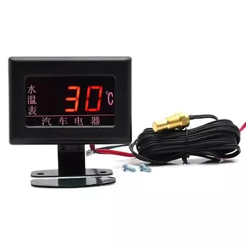 /Универсальные цифровые измерители температуры воды + адаптер температуры воды, шланг радиатора, датчик температуры воды 10 мм 1/8 NPT автомобиль авто 12 В 24 В