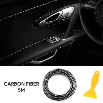 Универсальные Декоративные ленты для внутренней отделки автомобиля, 5 м, молдинги для салона автомобиля, накладка на приборную панель, дверь, Стайлинг автомобиля