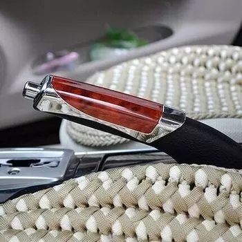 Универсальные модные украшения автомобиля, деревянные противоскользящие чехлы для ручного тормоза, автоматические воротники переключения передач для Honda Toyota VW Hyundai (1 шт.)