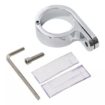 Универсальные мотоциклетные хромированные крепления на руль, зажимные часы 32 мм 1 1/4 дюйма для Harley Honda Yamaha Suzuki Kawasaki