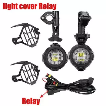 Универсальные мотоциклетные светодиодные фары FADUIES 2 шт./компл., Автомобильные противотуманные фары, сборные фары дальнего света для BMW R1200GS/ADV/F800GS