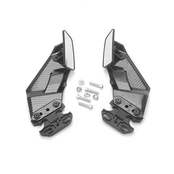 Универсальные мотоциклетные зеркала заднего вида, вращающиеся боковые зеркала с ветровым крылом для Yamaha R7 R6 R1 R3 R9 R25 cf moto Aprilia RS 125 RS660