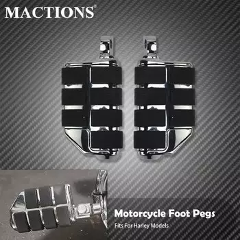 Универсальные подножки для мотоцикла, мужское крепление, 1,25 дюйма, 32 мм, подставка для ног, педаль для Harley Sportster XL Touring FLHR Softail Dyna для Honda