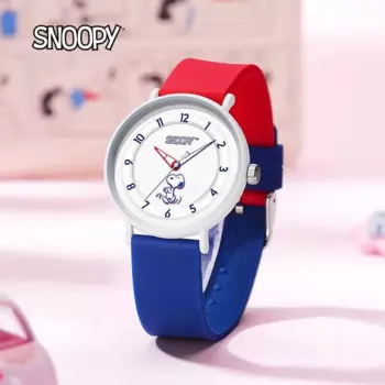 Универсальные повседневные Кварцевые водонепроницаемые детские часы Snoopy для мальчиков и девочек