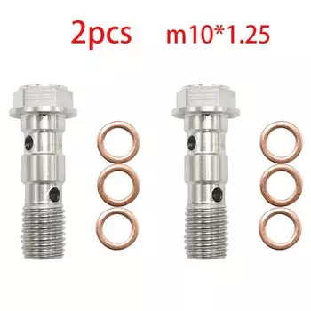Универсальные винты-банджо M10X1,25/1,0 мм для тормозной трубки мотоцикла, тормозной суппорт, красочные винты для масляной сопла мотоцикла, масляные винты
