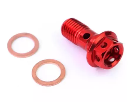 Универсальные винты M10X1.25/1,0 мм для тормозных трубок мотоциклов, тормозной суппорт, цветные масляные насадки для мотоциклов, винты для масла