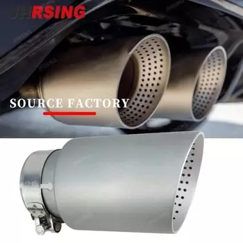 Универсальный 1 шт. 304 Матовый автомобильный глушитель из нержавеющей стали наконечник выхлопной системы обновление выхлопной трубы модификация наконечника