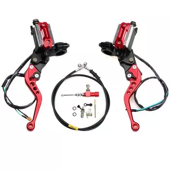 Универсальный 22 мм 7/8 ''мото тормозной насос, рычаг, ручка, гидравлический насос сцепления, главный цилиндр, гоночный шланг для Yamaha Kawasaki Honda