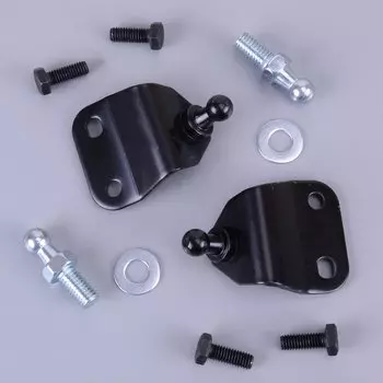Универсальный 2 комплекта крепежный кронштейн с газовой стойкой, шариковый штифт, болт-гвоздик, фитинг для автомобильной капота, задней двери