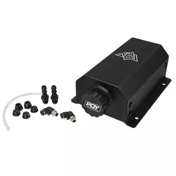 Универсальный 2 литра Алюминий маслоуловитель резервуар с слива Сапун масляный бак топливный бак 2000 мл