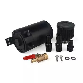 Универсальный 3-портовый/2-портовый компактный маслоуловитель с перегородками, бак для масла, бак с сапунным фильтром, мини-масляный сепаратор двигателя