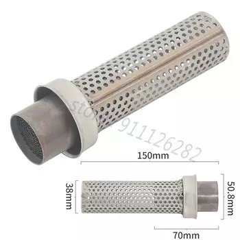 Универсальный 51 мм 60 мм мотоциклетный выхлопной глушитель, модифицированный съемный катализатор, глушитель DB Killer, шумоподавление, очистка