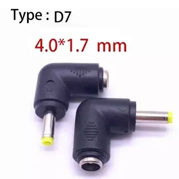Универсальный адаптер питания постоянного тока для ноутбука, разъем адаптера переменного и постоянного тока, разъем для зарядного устройства, адаптер питания, переходная вилка под прямым углом C2