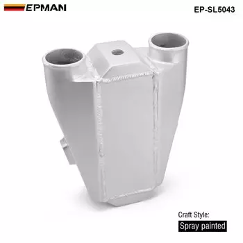 Универсальный алюминиевый турбоинтеркулер для воды и воздуха, переднее крепление, 9,5 x 11 x 3,5 дюйма, вход/выход: 2,5 дюйма EP-SL5043