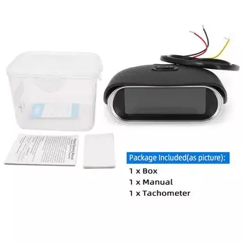 Универсальный автоматический цифровой тахометр с ЖК-дисплеем, цифровой измеритель дизельного бензина, автомобильный умный измеритель оборотов в минуту с индикатором напряжения + сигнализацией скорости 12 в 24 В